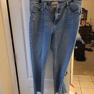 Kut from the Kloth Light Blue Kelsey Ankle Flare Jeans Stitch Fix 16